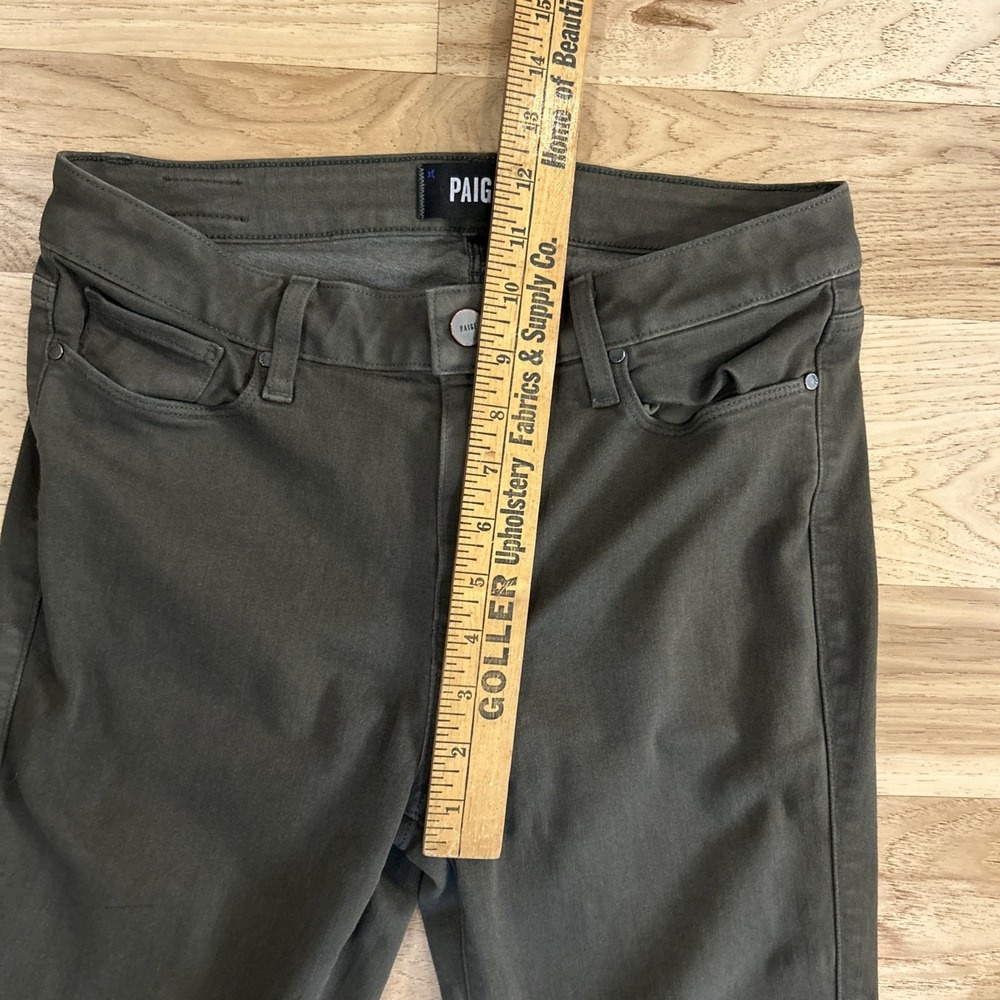 Paige Jeans Dark Hunter Green Skinny Jean Size 29 - Picture 4 of 5